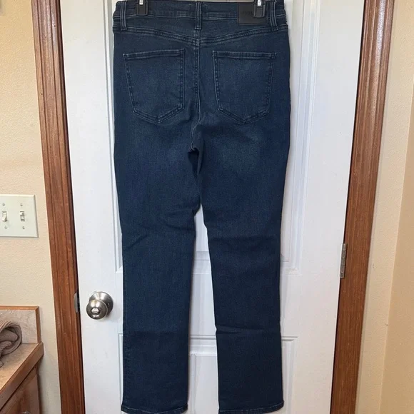Express Dark Blue Straight Leg Jeans - Picture 3 of 5